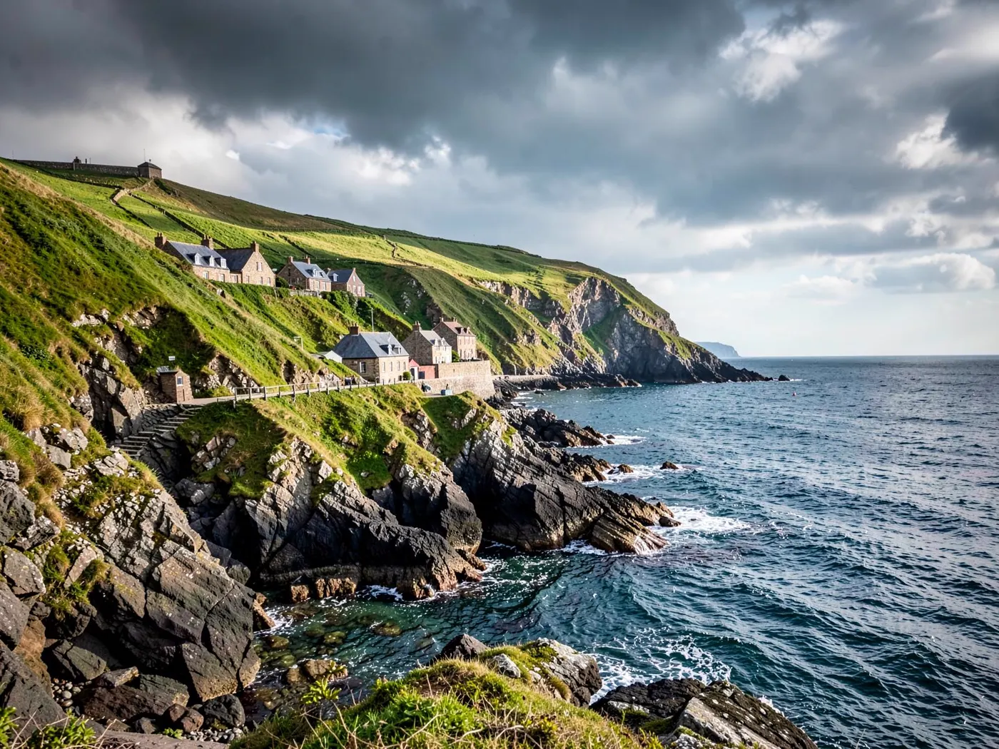 Vue mer dans le Cotentin : Querqueville, Urville-Nacqueville, Tourlaville
